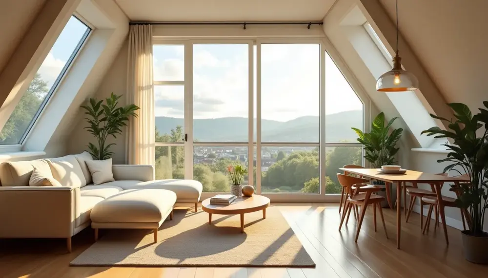 Helle Dachgeschosswohnung in Massenbachhausen: 2,5-3 Zimmer für 199.000 €